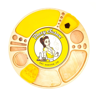 Blazy Susan Spinning Rolling Trays - Horny Stoner