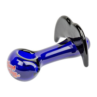 Cheech & Chong Glass Moustache Ride Spoon Pipe | 4" - Horny Stoner