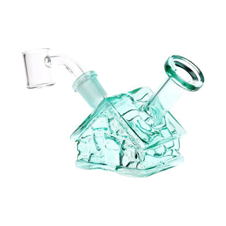 Delightful Dwelling Glass Dab Rig - 3.75" / 14mm F / Colors Vary - Horny Stoner