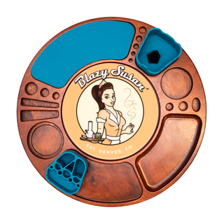 Blazy Susan Spinning Rolling Trays - Horny Stoner