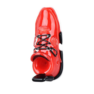 Retro Highz x Empire Glassworks Retro Sneaker V2 Glass Hand Pipe | 4" - Horny Stoner