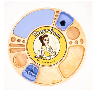 Blazy Susan Spinning Rolling Trays - Horny Stoner