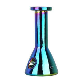 Electroplated Beaker Glass Hand Pipe - 5" / 5ct - Horny Stoner