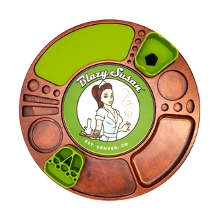 Blazy Susan Spinning Rolling Trays - Horny Stoner