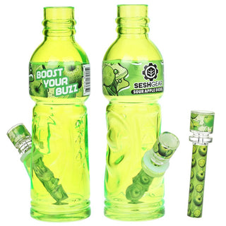 SeshGear Terpade Beverage Bottle Glass Water Pipe | 9.5" - Horny Stoner