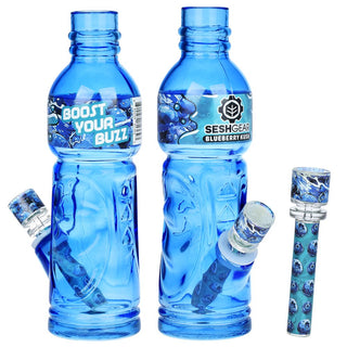 SeshGear Terpade Beverage Bottle Glass Water Pipe | 9.5" - Horny Stoner