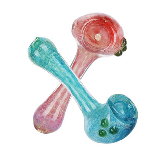 Eloquent Resplendence Glass Spoon Pipe - 3.5" / Colors Vary - Horny Stoner
