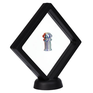 Pulsar Rainbow w/ Opal Glass Mouthpiece Attachment for Puffco Pivot w/ Display Stand - Colors Vary