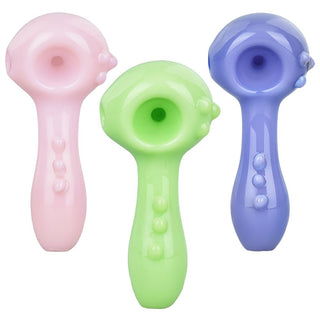 Li'l Cutie Knobby Spoon Pipe - 3.25" / Colors Vary - Horny Stoner