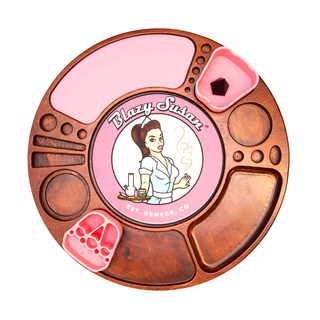Blazy Susan Spinning Rolling Trays - Horny Stoner