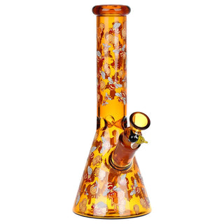 Pulsar Greatest Hits Series Glow Herb Pipe Duo / 10" / 14mm F - Horny Stoner