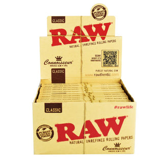 Raw Connoisseur Rolling Papers w/ Tips - Horny Stoner