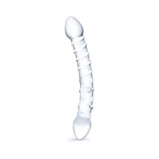 Glas 10 in. Double Trouble Glass Dildo - Horny Stoner