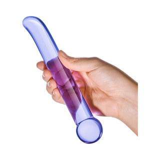 Glas 6.75 in. Purple G-Spot Tickler Glass Dildo - Horny Stoner