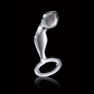 Icicles No. 46 Glass Prostate Massager 3.5 in. Clear - Horny Stoner