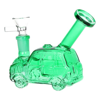 Station Wagon Mini Glass Water Pipe - 4.5" / 14mm F / Colors Vary - Horny Stoner