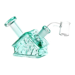 Delightful Dwelling Glass Dab Rig - 3.75" / 14mm F / Colors Vary - Horny Stoner
