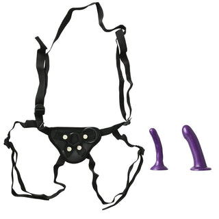 Sportsheets Anal Explorer Kit with Adjustable Strap-On Harness & 2-Piece Silicone Dildo Set - Horny Stoner