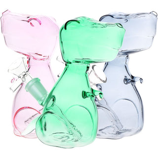 T-Rexxin On Em Glass Water Pipe - 5.75" / 14mm F / Colors Vary - Horny Stoner