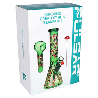 Pulsar Greatest Hits Series Glow Herb Pipe Duo / 10" / 14mm F - Horny Stoner