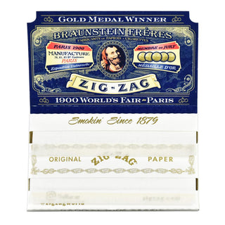 Zig Zag White Single Wide Rolling Papers - Horny Stoner