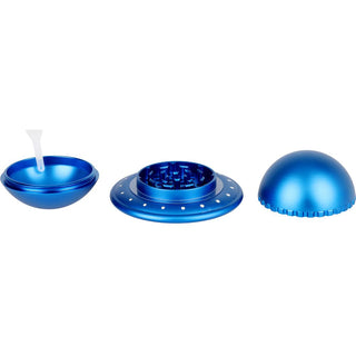 UFO Aluminum Grinder - 3pc / 1.8" / Colors Vary - Horny Stoner