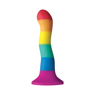 Colours Pride Edition Wave 6 in. Dildo Rainbow - Horny Stoner