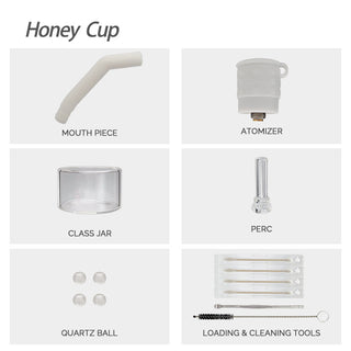 Waxmaid 6.9" HoneyCup E-Rig - Horny Stoner