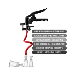 Blush Temptasia Clitoris and Nipple Pleasure and Enhancement Pump System - Horny Stoner