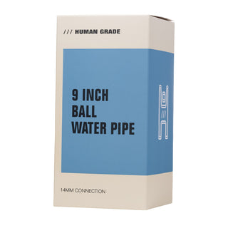 Human Grade 9" Ball Water Pipe - Horny Stoner