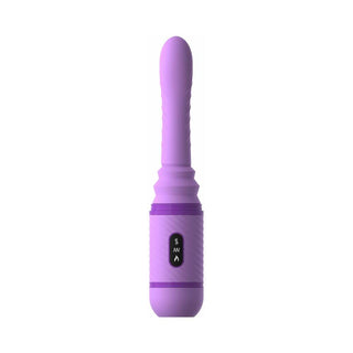 Fantasy For Her Love Thrust-Her Rechargeable Silicone Thrusting Vibrator Purple - Horny Stoner