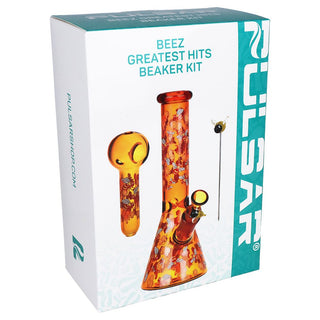 Pulsar Greatest Hits Series Glow Herb Pipe Duo / 10" / 14mm F - Horny Stoner