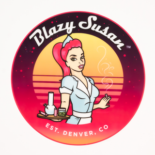 Blazy Susan Spinning Rolling Trays - Horny Stoner