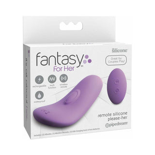 Fantasy For Her Remote Silicone Please-Her Rechargeable Vibrator Purple