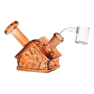 Delightful Dwelling Glass Dab Rig - 3.75" / 14mm F / Colors Vary - Horny Stoner