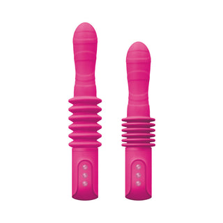 INYA Deep Stroker Rechargeable Thrusting Vibrator Pink - Horny Stoner