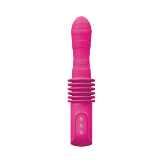 INYA Deep Stroker Rechargeable Thrusting Vibrator Pink - Horny Stoner