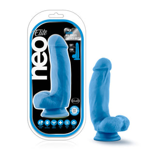 Neo Elite Silicone Dual Density 7in Suction Cup Dildo