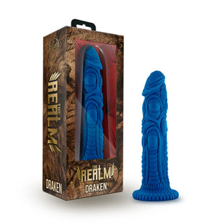 The Realm Draken 7.5in LockOn Silicone Fantasy Texture Dildo