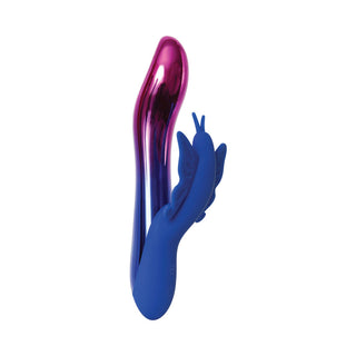 Evolved Firefly Rechargeable Silicone Dual Stimulator Blue/Pink - Horny Stoner