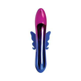 Evolved Firefly Rechargeable Silicone Dual Stimulator Blue/Pink - Horny Stoner