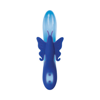 Evolved Firefly Rechargeable Silicone Dual Stimulator Blue/Pink - Horny Stoner