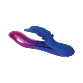 Evolved Firefly Rechargeable Silicone Dual Stimulator Blue/Pink - Horny Stoner