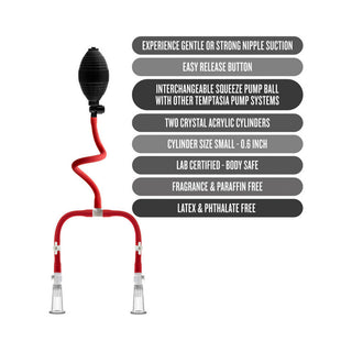Temptasia Nipple Squeeze Pump System - Horny Stoner