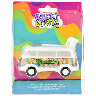 Wacky Bowlz Cannabus Ceramic Pipe - 4.5" - Horny Stoner