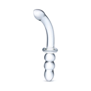 Glas 8 in. Ribbed G-Spot Glass Dildo - Horny Stoner