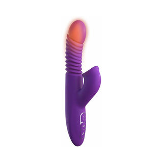 Fantasy For Her Rechargeable Silicone Ultimate Thrusting Clit Stimulate-Her Purple - Horny Stoner