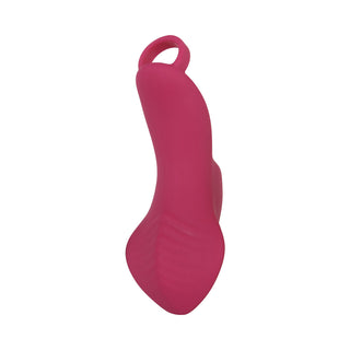 Evolved Frisky Finger Rechargeable Silicone Finger Vibrator Burgundy - Horny Stoner