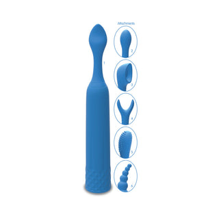 iVibe Select - iQuiver - 7 Piece Set Periwinkle Blue - Horny Stoner