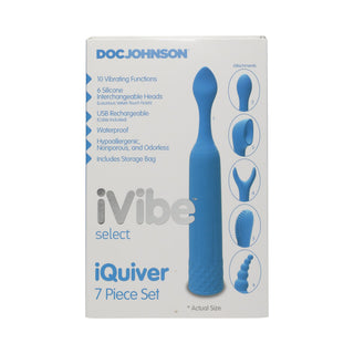 iVibe Select - iQuiver - 7 Piece Set Periwinkle Blue - Horny Stoner